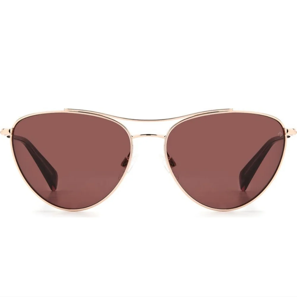 Rag and Bone Aviator Pilot Sunglasses Red Gold Designer Luxury Celebrity #148 - Picture 2 of 7